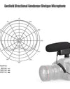 Cardioid Shotgun Condenser Microphone for Canon Sony Nikon DLSR Camera Youtube Streaming vlogging Video Shooting