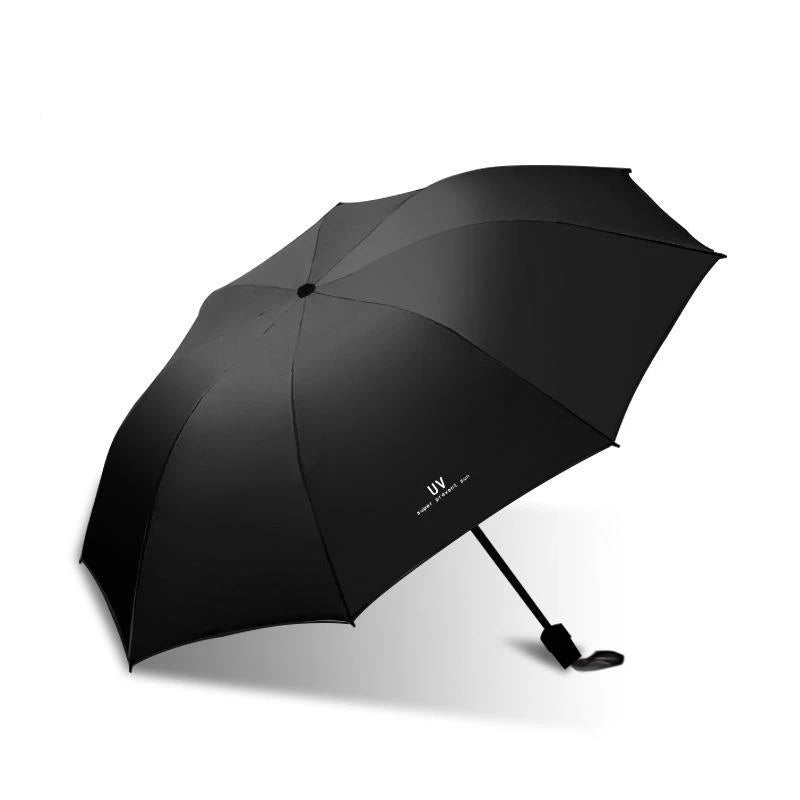 Compact Portable Folding Umbrella UV Protection Strong Wind Resistant Travel Rain Umbrella for Men and Women