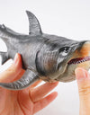 1pc Large Mosasaurus Megalodon Shark Dinosaur Figures Realistic Model Marine Animal Life Toy for Collection Party Favor Kid Gift