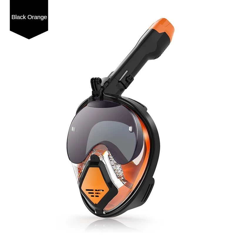 Snorkeling Mask For High-definition Anti Fog Foldable Swimming Fully Dry Myopia Diving Goggles