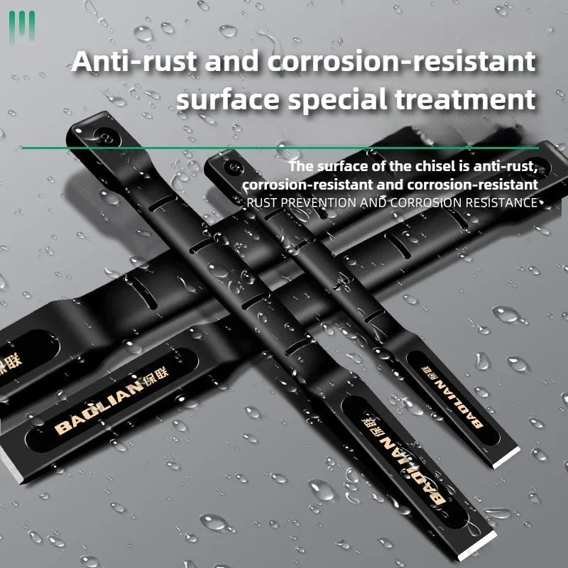 6/8/10/12 Inch Chrome Vanadium Steel Stone Flat Chisel With Hand Guard Construction Cement Masonry Concrete Engraving Cut Tool