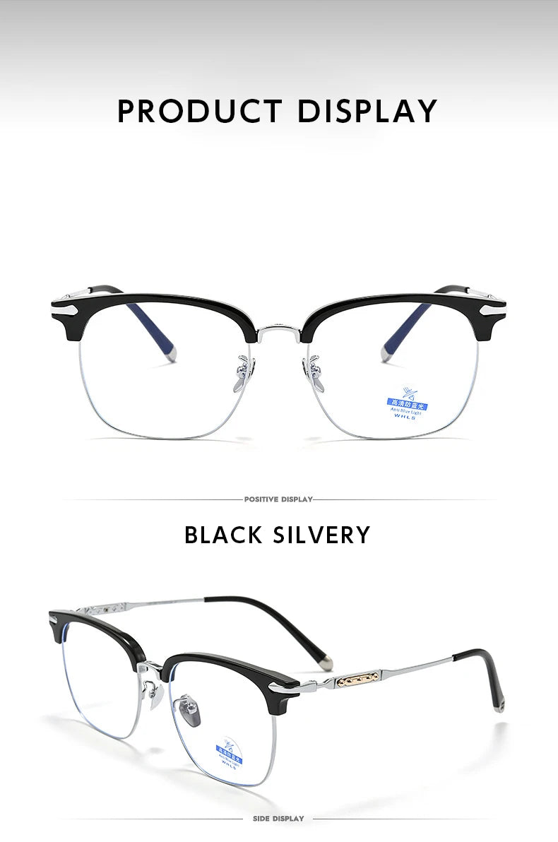 HONGMEI Ultra-light Myopia Prescription Glasses Optica Eyeglasses Hyperopia Reading High Quality Large Frame Square Retro Custom