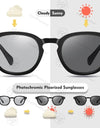 Photochromic Polarized Sunglasses Fashion Anti Glare Travel Eyewear for Men and Women