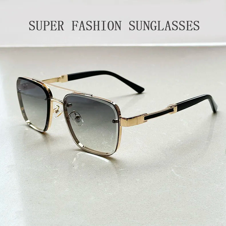 Square Frame Sunglasses With UV400 Protection