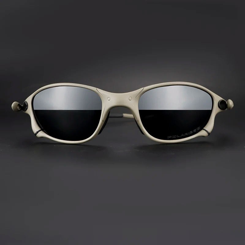 Polarized Metal Cycling Sunglasses UV400 Outdoor Riding Eyewear