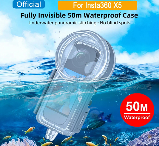 50 Metre Waterproof Diving Housing for Insta360 X5 Camera