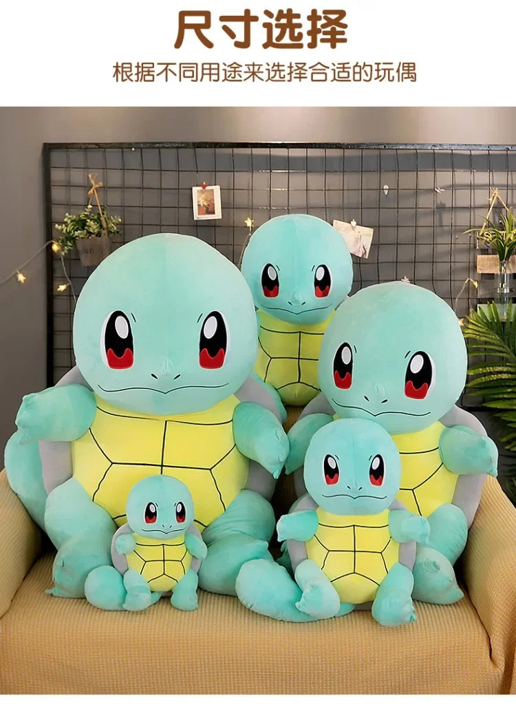 60cm Squirtle Plush Doll Big Size Pokemon Plush Toys Kawaii Stuffed Toys Cute Turtle Pillow Christmas Gift Toys for Boys Girls