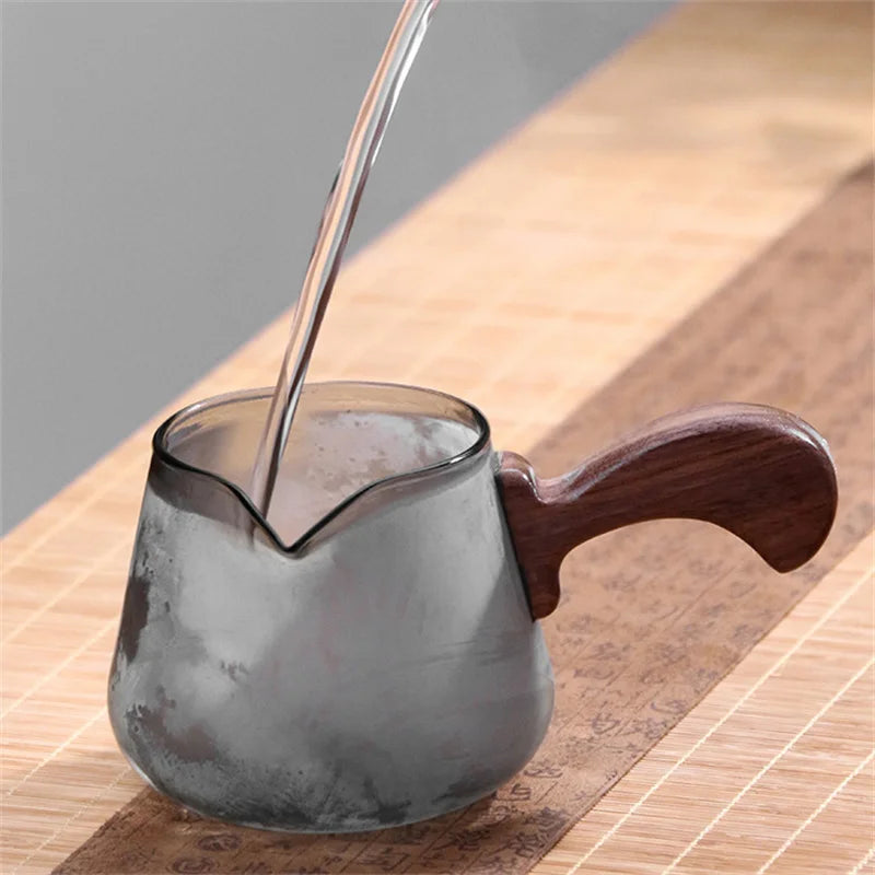 Japanese 350ml Side Handle Glass Teapot With Tea Infuser Filter Brewing Flower Tea Pot Puer Oolong Tea Maker Kungfu Tea Set