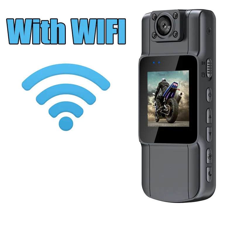 WIthScreen 1080P HD Mini Camera Portable Digital Video Recorder BodyCam Infrared Night Vision Police Cam Small Camcorder