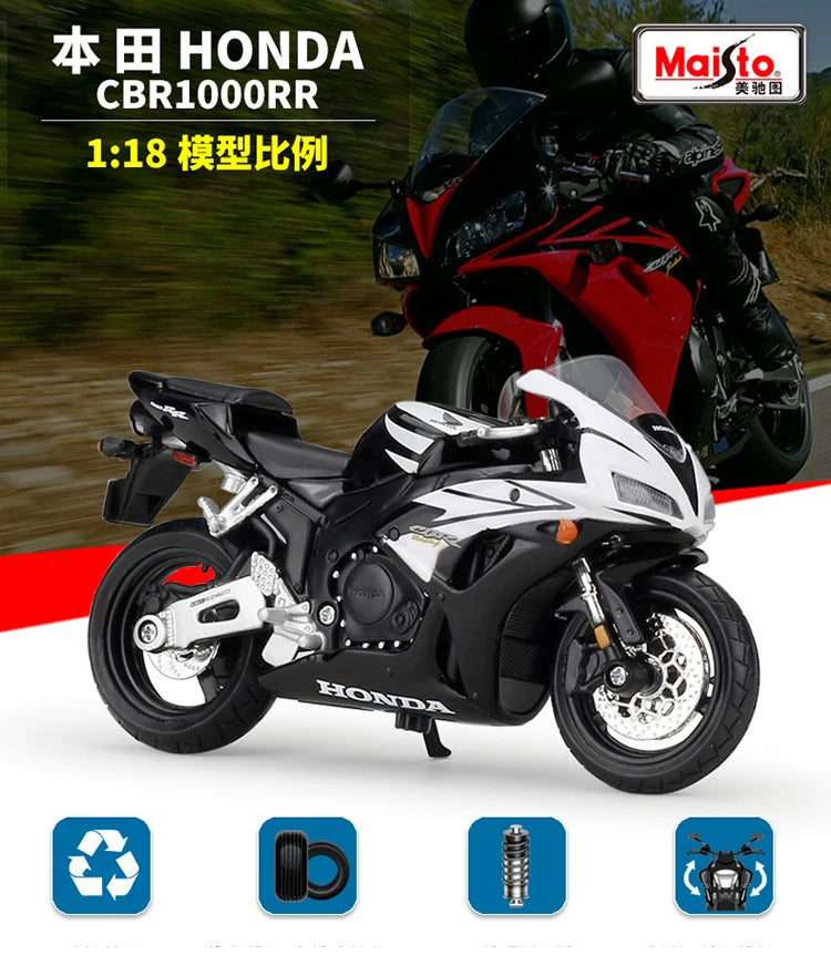 1 18 Scale Honda CBR1000RR Diecast Motorcycle Model