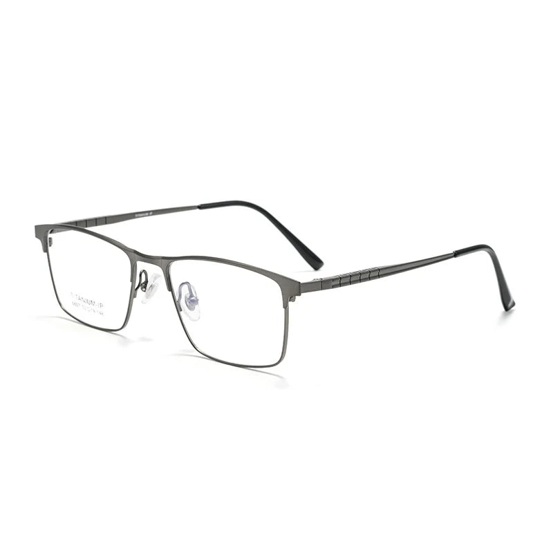 Mens Pure Titanium Blue Light Blocking Progressive Prescription Glasses