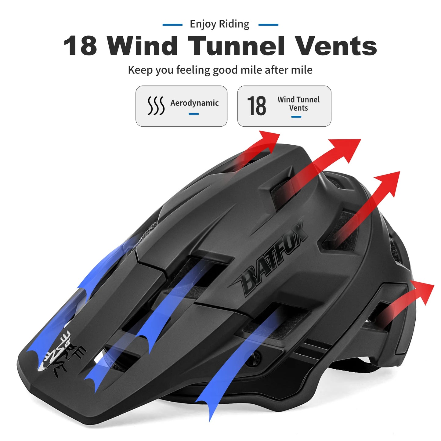 MTB Cycling Helmet With Adjustable Fit And Removable Padding