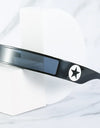 Cyberpunk Sunglasses  One Piece Shape Wrap  Ring Small Frame Punk Men Women Fashion Trend Futuristic Sunglasses