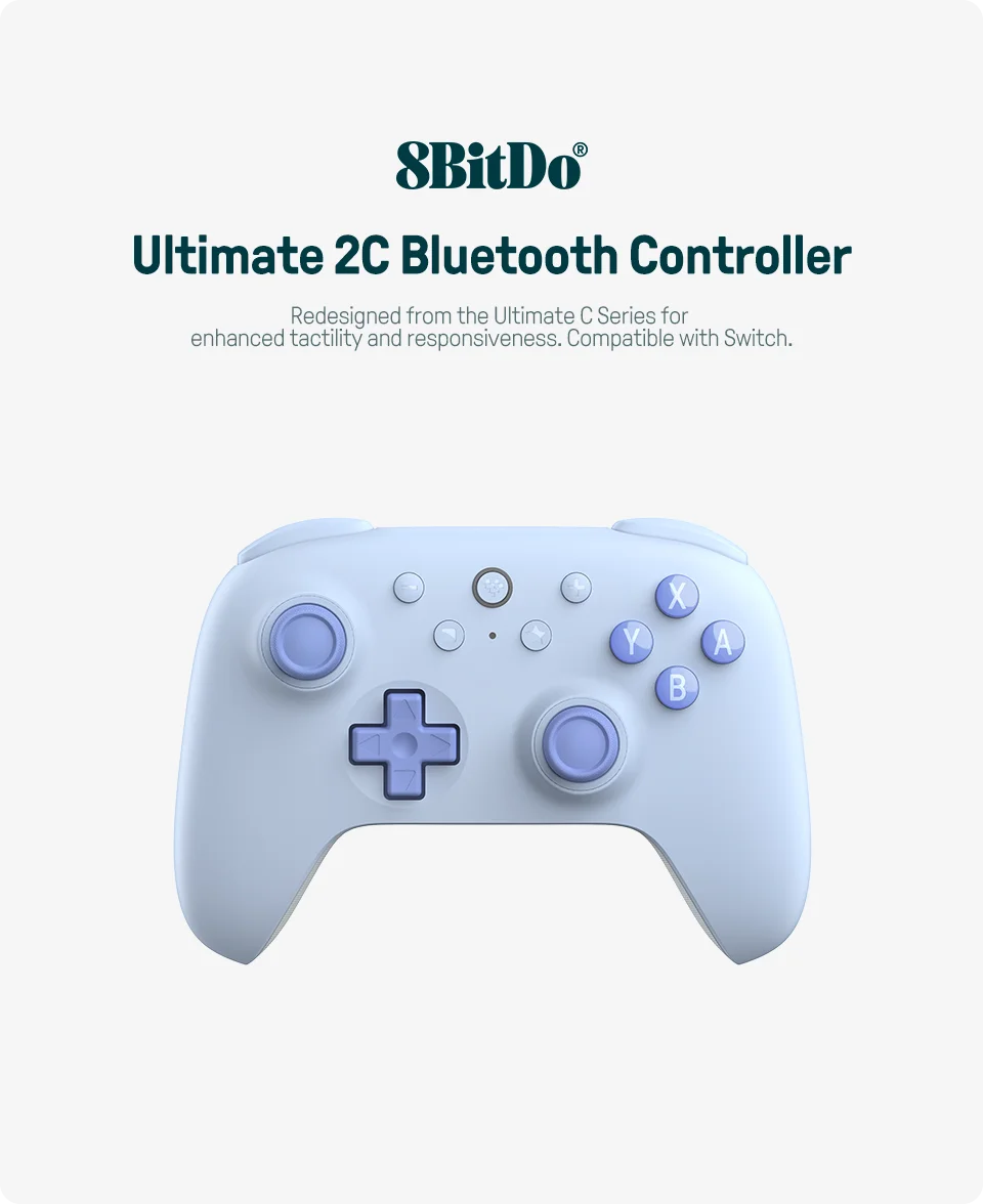 Wireless Gaming Controller with Hall Effect Joysticks for Nintendo Switch