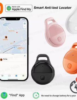 Mini Anti-lost Tracker Global Precision Positioning Locator With Find My App Extended Battery Life For  Pets Elderly