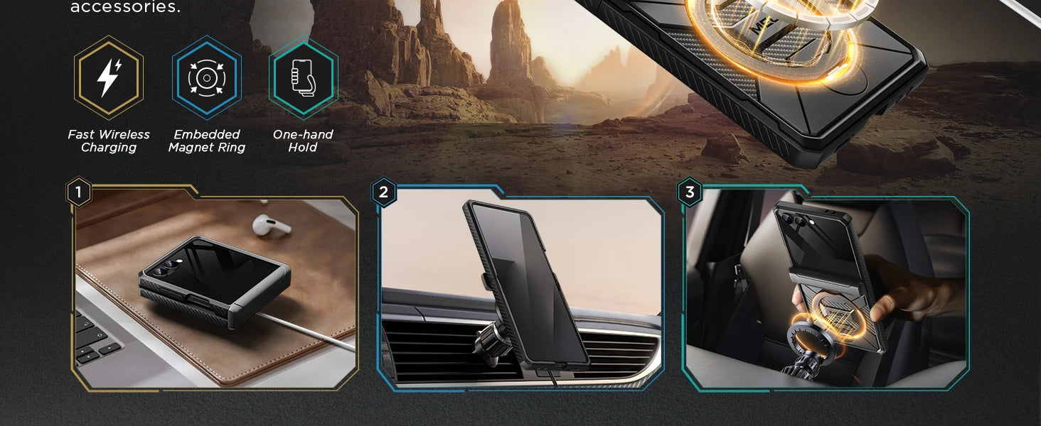 Magsafe  Stand for Z Flip 7 Case with Privacy Screen Protector Full Coverage Hinge Protection Shockproof Slim Phone Case