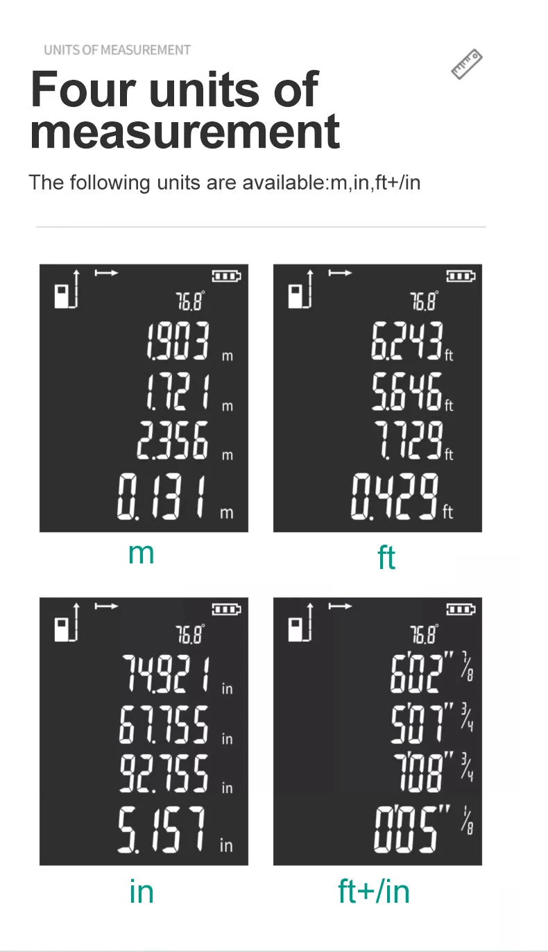 Laser Distance Meter 150M/200M Profesional Laser Tape Measure Rangefinder Trena Roulette Ruler Range Finder USB Charging