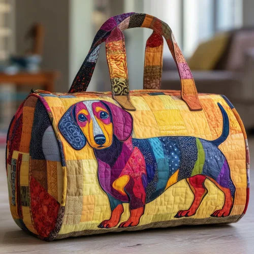 Adjustable Strap 3D Quilted Duffle Bag Large Capacity Sports Travel Tote