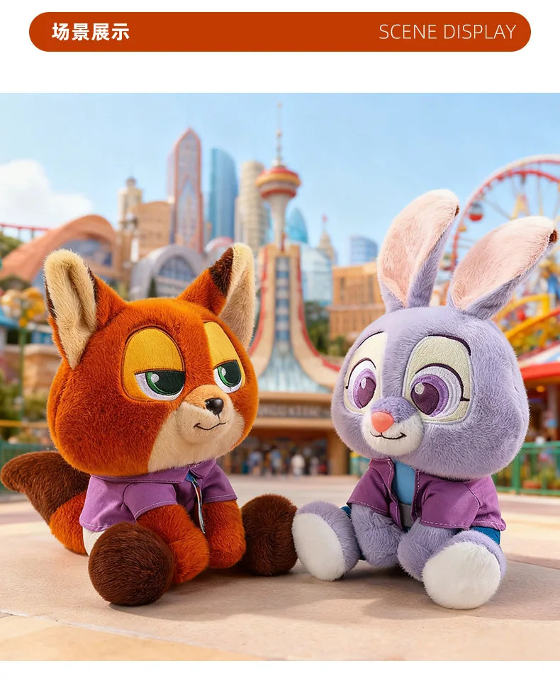 Zootopia Judy Nick Plush Toy Soft Stuffed Doll 35cm