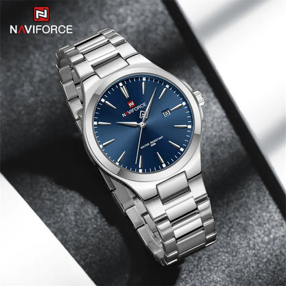 Watches Stainless Steel Simple Calendar Male Waterproof Wristwatches