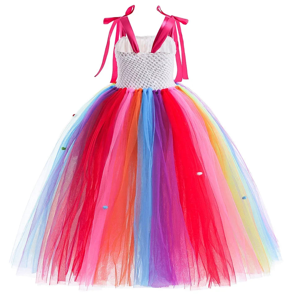 Candy Princess Costume Dress with Candy Headdress and Lollipop Accessories