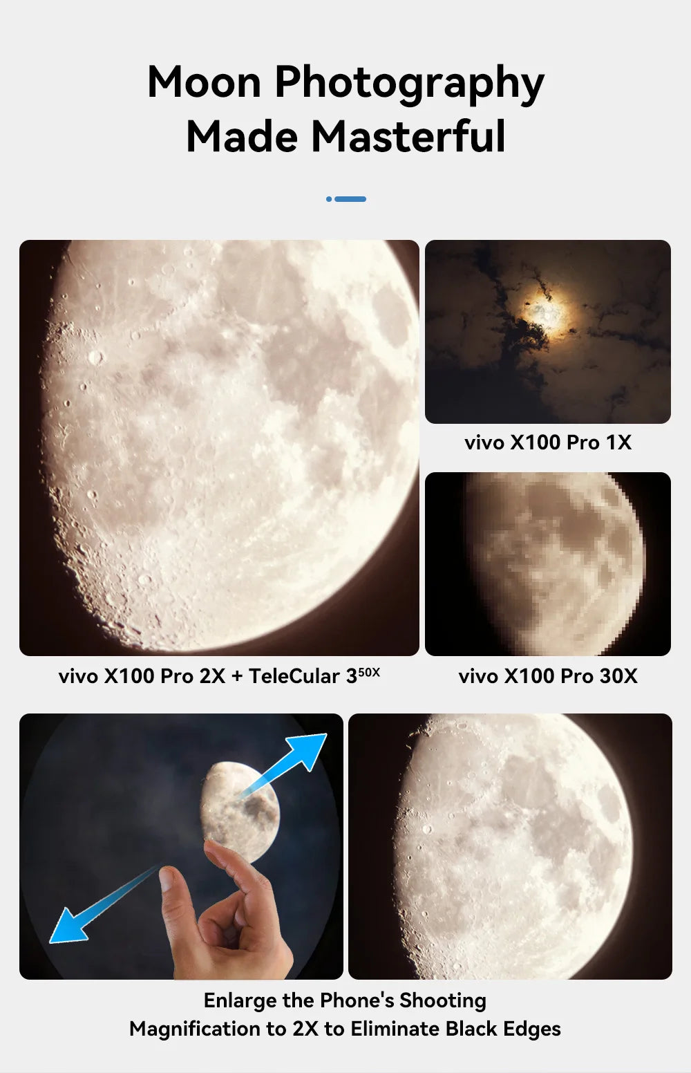 50X Telephoto Smartphone Lens with Tripod and Phone Clip