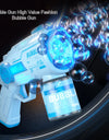 Electric Automatic Led Light Bubble Machine Bubbles Gun Summer Beach Bath