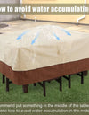 HEAVY DUTY Outdoor Garden Furniture Cover for Sofa Table Chair Patio Waterproof Wind-Proof Anti-UV Against Rain Snow