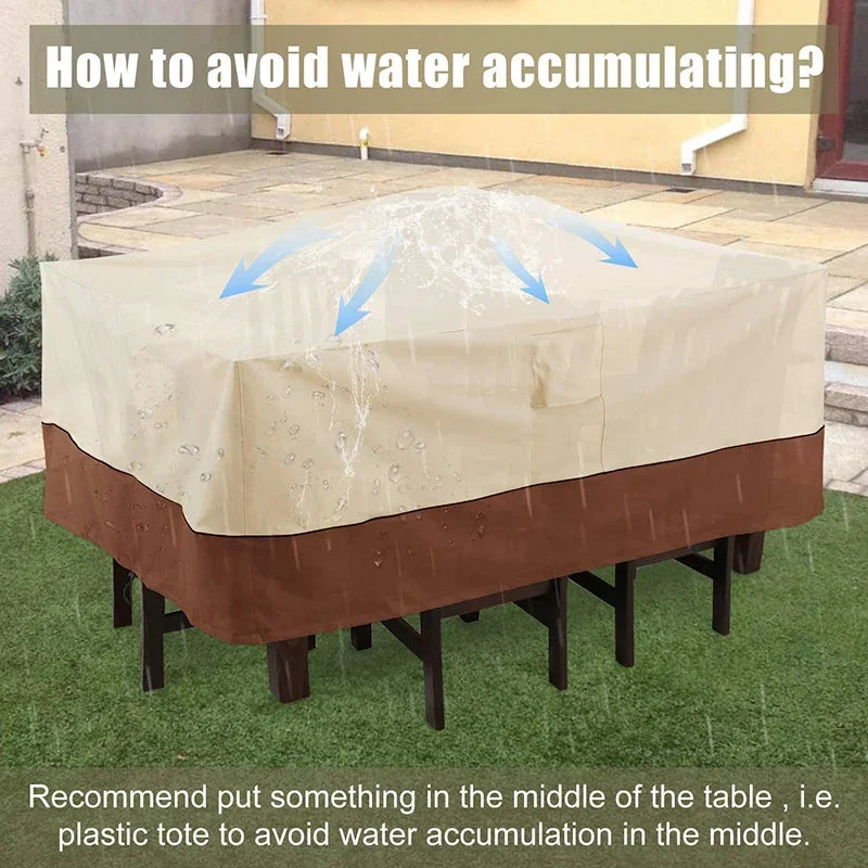 HEAVY DUTY Outdoor Garden Furniture Cover for Sofa Table Chair Patio Waterproof Wind-Proof Anti-UV Against Rain Snow