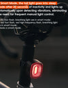 Smart Brake Sensing Bike Taillight IPX6 Waterproof Type-C Synchronized Bicycle Rear Light MTB Road Cycling Tail Light