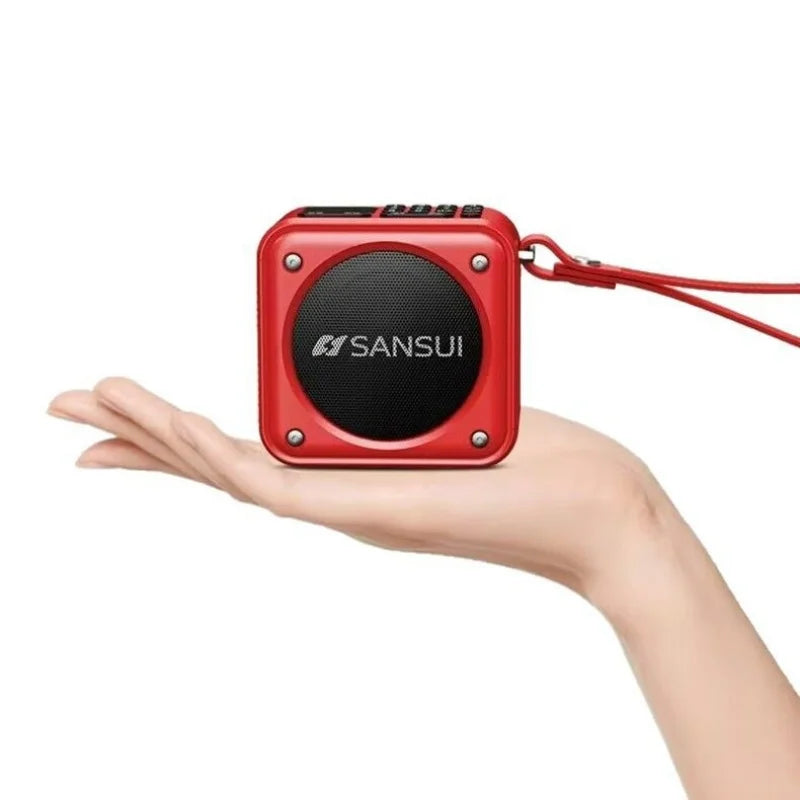 SANSUI U3 Portable Bluetooth Speaker with Deep Bass Supports TF Card USB FM AUX Hands Free Call for Outdoor Indoor Party