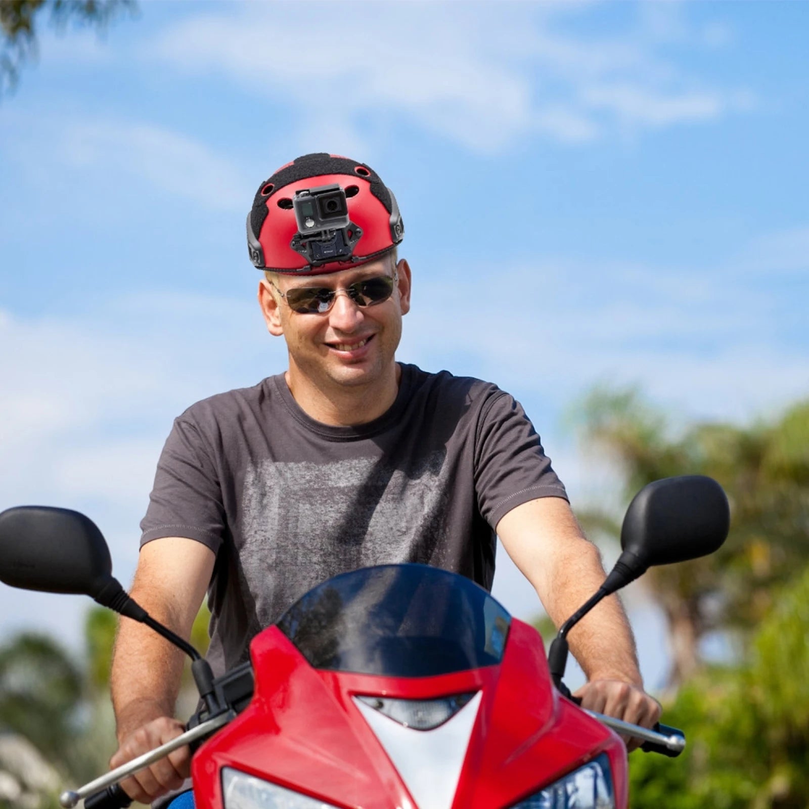 Aluminum Quick Release Bracket NVG Helmet Mount Suit for GoPro / DJI / Insta360 and Other Action Cameras Accessories