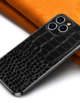 Genuine Leather Phone Case for iPhone 16 15 Pro Max 14promax Luxury Soft Edges Shockproof Camera Protection Cover