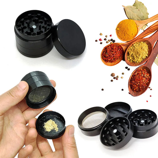 4-Layer Zinc Alloy 40mm Metal Herb Herbal Household Commodity Spice Crusher Kitchen Grinder Cigarette Tools