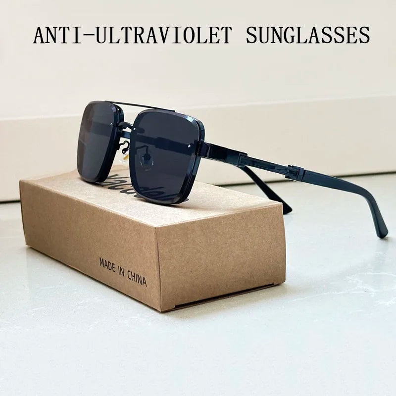Square Frame Sunglasses With UV400 Protection