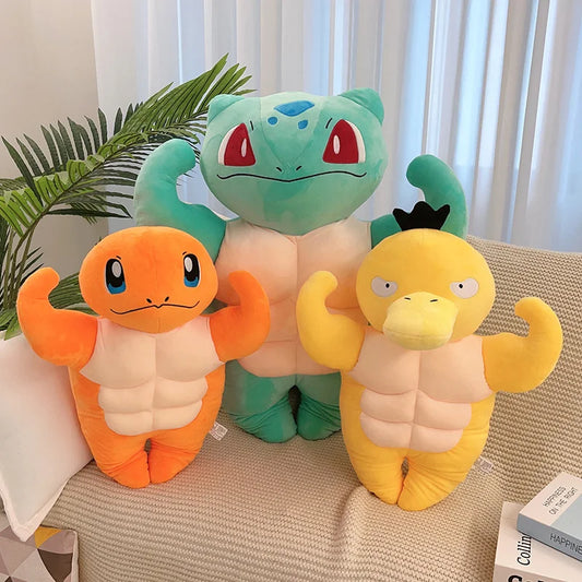 Muscle Pokémon Bulbasaur Charmander Plush Stuffed Pillow