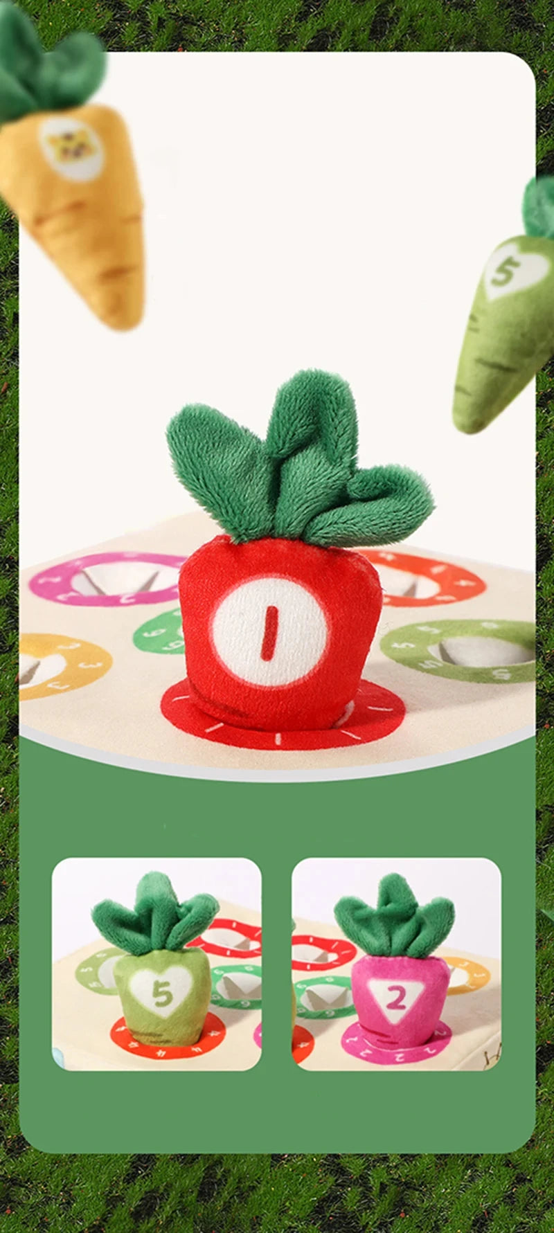 Toys 0 12 Month Tissue Box Pull Out Radish Toy Games s Fine Motor Skills Toys Montessori Early Learning Sensory Toy