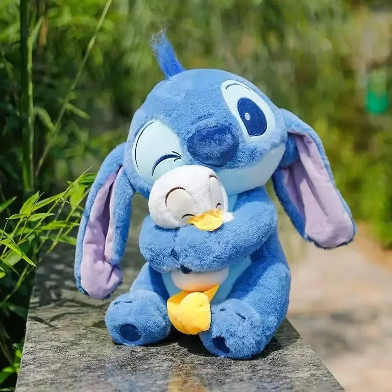 Disney 20cm Plush Doll Stitch Lilo Doll Cute Duck Stitch Plush Stuffed Toy Christmas 's Birthday Gift Kawaii Toys