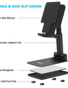 Foldable Mobile Phone Holder Stand Tablet Desk Mount Table Flexible Adjustable Desktop Live Lazy Bracket Support For All Phones