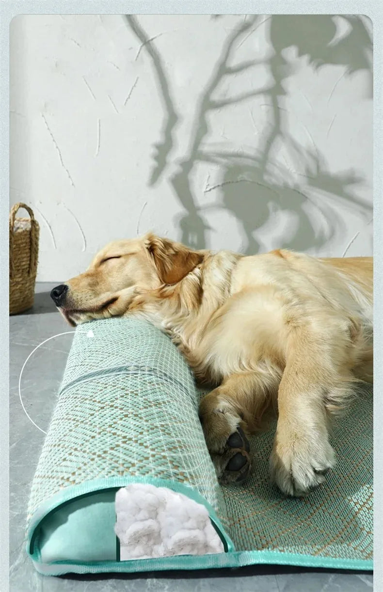 Cooling Dog Bed Mat Washable Pet Cushion Mattress