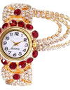 Women Watches Diamond-Embedded Elegant Quartz Watch Stylish Opening Luxury Creative Alloy Bracelet Watch