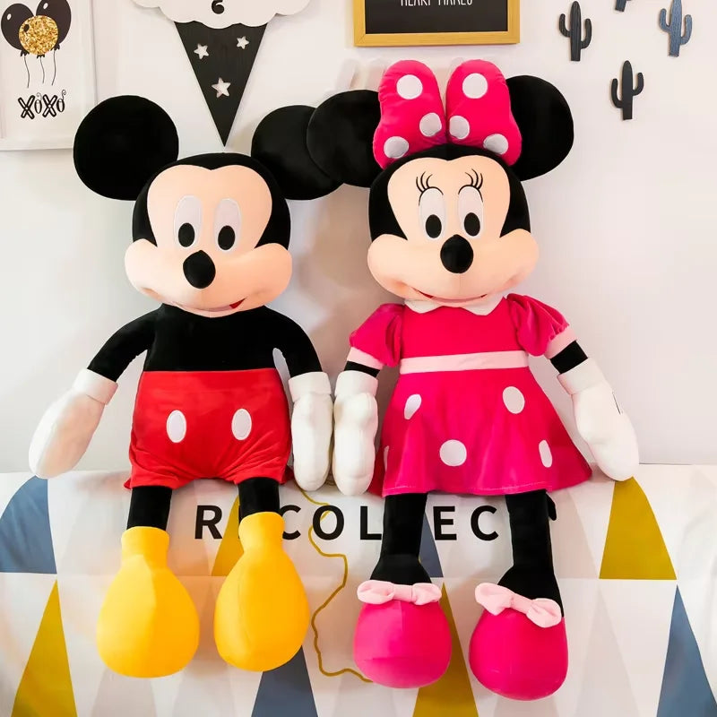 High Quality Mickey Minnie Plush Toy Lovely Stuffed Anime Pluto Goofy Daisy Donald Duck Plushies Cuddly Doll Home Decor Gift