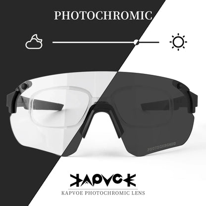 UV400 Cycling glasses  Mtb Bicycle Eyewear Glasses New Photochromic Cycling Bike Glasses Sports Sunglasses