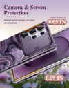 for Samsung Galaxy S25 Ultra Case with Slide Camera Cover Screen Protector Shockproof Drop Protection Marble Phone Cover