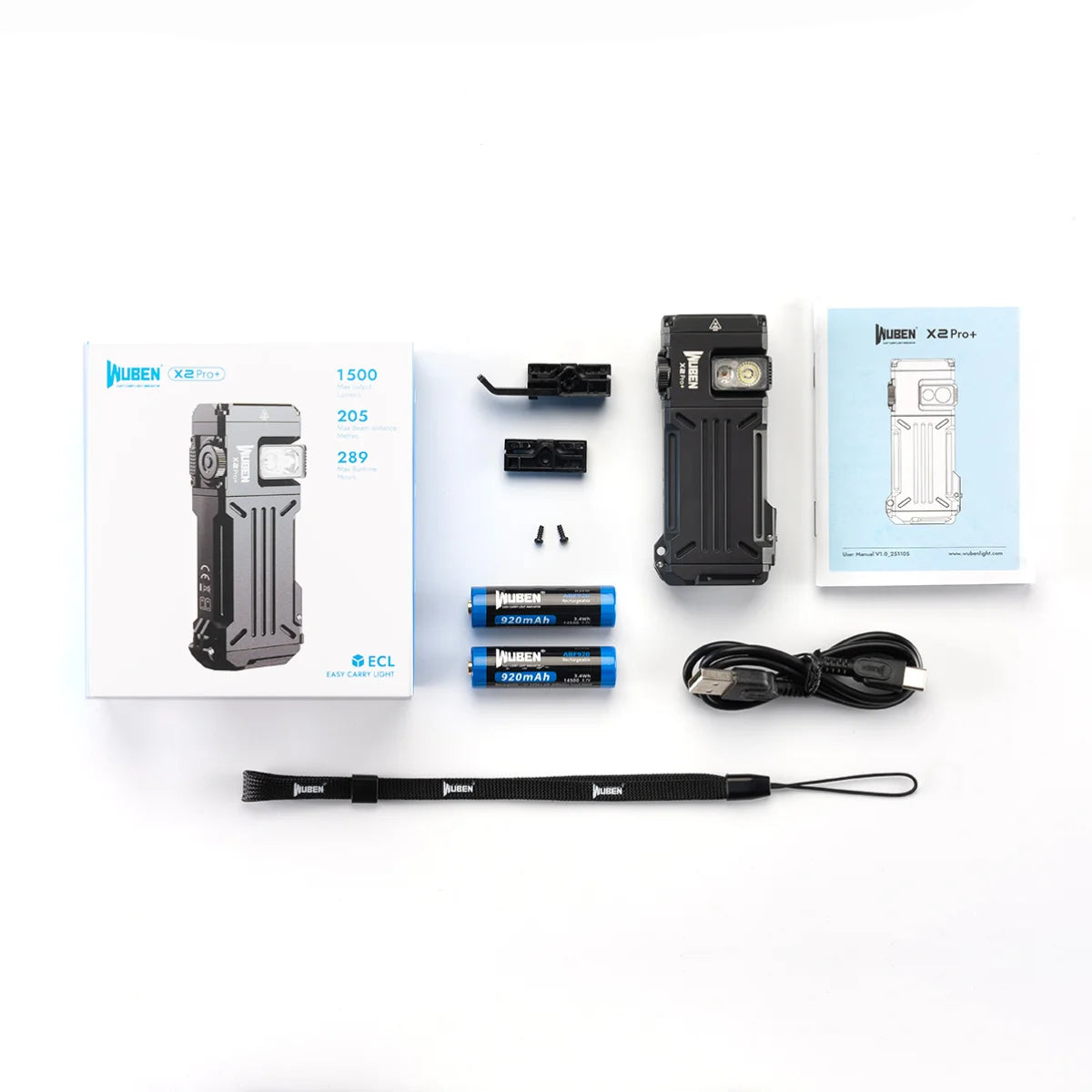 1500 Lumen Rechargeable Magnetic EDC Flashlight With Tiltable Side Light