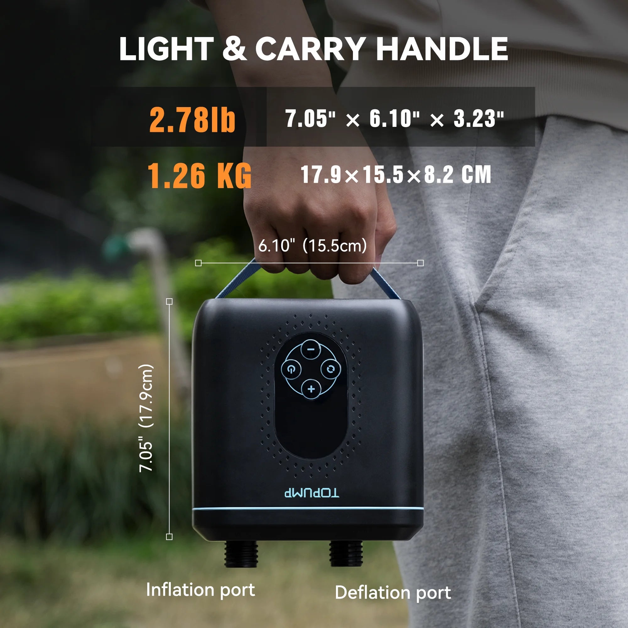 Electric Inflatable Kayak Boat Accessories 20PSI Cordless High Speed Dual Stage Air Inflator SUP Pump for Surfing Paddle Board