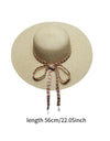 Women Sun Hat with Windproof Rope Wide Brim Sunhat Casual Ladies Sunhat Fashionable Visor Hat for Travel Camping Party Dating