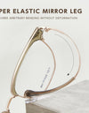 Ultra-light Comfortable Big Eyewear TR90 Pure Titanium Retro Square Optical Prescription Glasses Frame