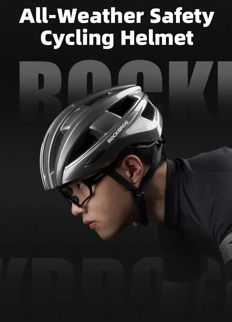 Bicycle Light Helmet MTB Road USB Warning Rear Light Cycling Helmet EPS PC Intergrally-molded Bike Helmet