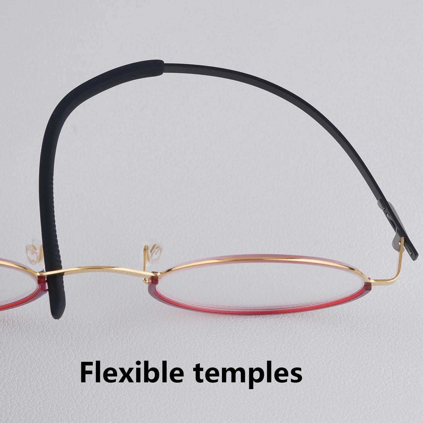 Small Face Round Titanium Screwless Eyeglasses Frame